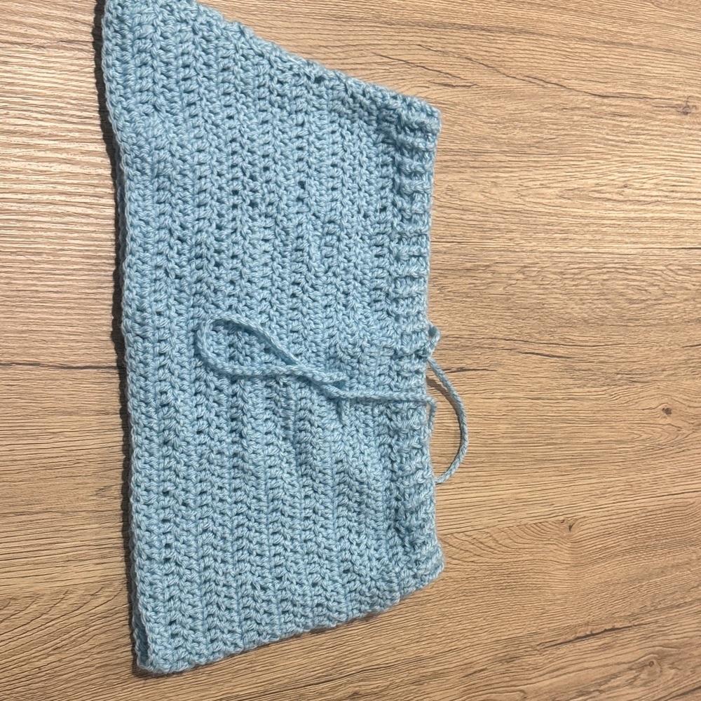 Handmade Light Blue Mini Skirt